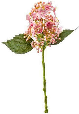 Kunstbloem Hortensia 38 cm Roze