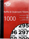 Pukka Pad genummerde loterij- en garderobetickets 1-1000 6 stuks