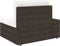 vidaXL - Driezitsbank - sectioneel - poly - rattan - bruin