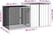 vidaXL - Kippenhok - 300x91x100 - cm - gegalvaniseerd - staal - grijs