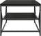 vidaXL - Salontafel - met - Onderplank - Zwart - Eiken - 90x50x40 - cm