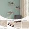 EUGAD 0083QJ - wand plank - zwevend - 40 x 22,9 x 3,8 cm - Sonoma eiken - MDF