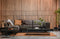 BePureHome Statement Hoekbank Links - Ecoleer - Grijs - 77x274x210