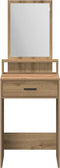 vidaXL - Kaptafel - met - Laden - in - Artisan - Eiken - - - 50x41x140 - cm