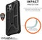UAG Monarch - iPhone 11 Pro - 5 beschermlagen - zwart