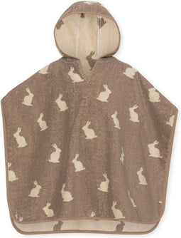 Konges Sløjd Terry poncho Bunny Junior - 5-8 jaar - Badponcho met kap