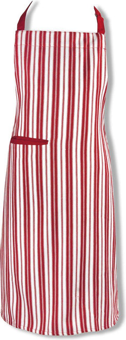 KOOK Schort Streep - Rood - 70x90 cm