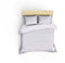 Satin King - Dekbedovertrekset - 100% katoen satijn - 240 x 220 cm - Wit (2 stuks)
