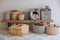 Lorena Canals Wasbare poef - Vichy Honey - 20x40x40cm