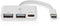 Nedis CCGB64785WT01 - USB 2.0 adapter - 2x USB-A en USB-C 2.0 - Wit
