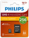 Philips Micro SDXC - 256GB - Class 10 UHS-I U1 - Max. 80MB/s lezen (1 stuk)