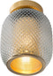 Lucide AGATHA - Plafonnière - Ø 18 cm - 1xE27 - Dimbaar - Mat Goud / Messing