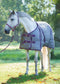 Kerbl Paardendeken - Indoor - Ademend en warm - Grijs/Rood 135 cm
