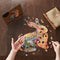 UNIDRAGON Houten Puzzel Voor Volwassenen Dier - Schitterend Konijn - 700 stukjes - Royal Size 53x55 cm