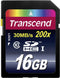 Transcend Premium SDHC kaart 16GB - Class 10 - 30 Mb/s schrijfsnelheid (1 stuk)