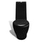 vidaXL Staand toilet en bidet set (zwart)
