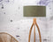 GOOD&MOJO Vloerlamp Annapurna - Wit/Bamboe - Ø60cm - Scandinavisch,Bohemian - Staande lampen voor Woonkamer - Slaapkamer