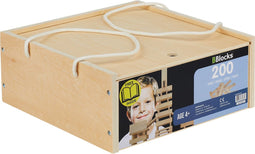 BBlocks Houten Plankjes in Luxe Houten Kist 200 Stuks