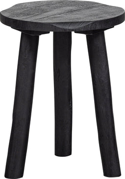 WOOOD Angus Kruk - Mango Hout - Zwart - 46x35x35