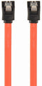 Gembird CC-SATAM-DATA - SATA datakabel - SATA600 6 Gbit/s - Rood Zwart