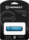 Kingston IronKey Vault Privacy 50 - USB-stick 32GB - AES 256 bits versleuteling - Blauw