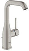 GROHE Essence New - Wastafelkraan - hoge draaibare uitloop - met trekwaste - RVS