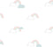 Noordwand - Behang - Mondo - baby - Clouds - wit/blauw/roze