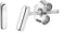 Fashion Jewelry Oorknoppen Balkje - Gerhodineerd Zilver - 5.5x1.5mm