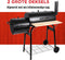 BBQ Collection 2-in-1 Smoker BBQ - Houtskool Barbeque - Buitenkeuken Barbecue - Grill en Smokerbarbecues - 104 x 58 x 114 cm