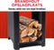 BBQ Collection 3-in-1 Vuurkorf en Grillplaat - Tuinhaard 61 x 90 cm - met Teppanyaki Bakplaat - Plancha BBQ met Brandhout Opslagplaats - Vuurkorf voor Buiten - Metaal