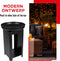 BBQ Collection 3-in-1 Vuurkorf en Grillplaat - Tuinhaard 61 x 90 cm - met Teppanyaki Bakplaat - Plancha BBQ met Brandhout Opslagplaats - Vuurkorf voor Buiten - Metaal
