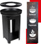 BBQ Collection 3-in-1 Vuurkorf en Grillplaat - Tuinhaard 61 x 90 cm - met Teppanyaki Bakplaat - Plancha BBQ met Brandhout Opslagplaats - Vuurkorf voor Buiten - Metaal