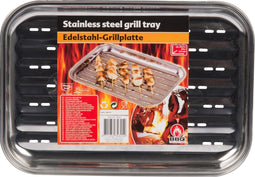BBQ Collection - Barbecue Grillrooster - BBQ Tray - Grillplaat - Voor Vlees, Vis en Groenten - RVS