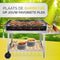BBQ Collection Houtskool Barbecue - BBQ met Tafel - Buitenkeuken Barbeque in Hoogte Verstelbaar - 98 x 56 x 85 cm