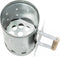 BBQ Collection Houtskoolstarter - BBQ Starter voor Houtskool en Briketten - 27 x 16 CM - Brikettenstarter - Snel de Barbecue Aansteken - Hittebestendig Handvat - Metaal - Zilver