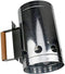 BBQ Collection Houtskoolstarter - BBQ Starter voor Houtskool en Briketten - 27 x 16 CM - Brikettenstarter - Snel de Barbecue Aansteken - Hittebestendig Handvat - Metaal - Zilver