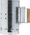 BBQ Collection Houtskoolstarter - BBQ Starter voor Houtskool en Briketten - 27 x 16 CM - Brikettenstarter - Snel de Barbecue Aansteken - Hittebestendig Handvat - Metaal - Zilver