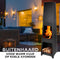 BBQ Collection Tuinhaard - Terrashaard 36 x 36 x 150 cm - Buitenhaard voor Brandhout - Terraskachel met As-Opvangbak en Houtopslag - Houtkachel voor Tuin en Terras - Carbon Staal