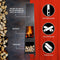BBQ Collection Tuinhaard - Terrashaard 36 x 36 x 150 cm - Buitenhaard voor Brandhout - Terraskachel met As-Opvangbak en Houtopslag - Houtkachel voor Tuin en Terras - Carbon Staal