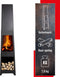 BBQ Collection Tuinhaard - Terrashaard 36 x 36 x 150 cm - Buitenhaard voor Brandhout - Terraskachel met As-Opvangbak en Houtopslag - Houtkachel voor Tuin en Terras - Carbon Staal