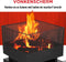 BBQ Collection Vuurkorf met Vonkenscherm - Tuinhaard 39 x 39 x 85 cm - Buitenhaard met Pook en Brandhout Opslag - Houtkachel voor Tuin en Terras - Buitenkachel voor Hout - Carbon Staal