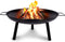 BBQ Collection Vuurschaal Ø60 cm - Vuurkorf voor Buiten met Handvaten - Tuinhaard op Brandhout - Terrashaard 3 Poten - Tuinkachel voor Kampvuur - Terraskachel - Carbon Staal