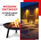 BBQ Collection Vuurschaal Ø60 cm - Vuurkorf voor Buiten met Handvaten - Tuinhaard op Brandhout - Terrashaard 3 Poten - Tuinkachel voor Kampvuur - Terraskachel - Carbon Staal