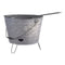 BBQ Emmer - Houtskool Tafelmodel met Grill - Ø33 x 15 cm - Metaal