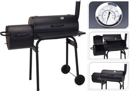 Bbq Houtskoolbarbecue Zwart - Metaal - 121x122x55cm
