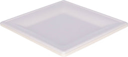BBQ/Verjaardag feest bordjes - 8x - 1-vaks - wit - D21 cm - suikerrietpulp - composteerbaar - wegwerpbordjes