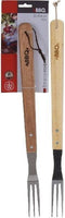Bbq Vork Bruin/zilver 46 Cm
