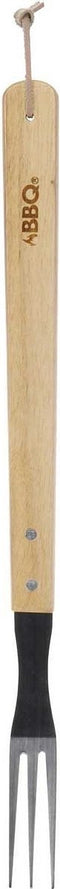 Bbq Vork Bruin/zilver 46 Cm