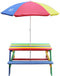 AXI Parasol ⌀125 cm - Regenboog - Verstelbare hoogte van 110 tot 175 cm