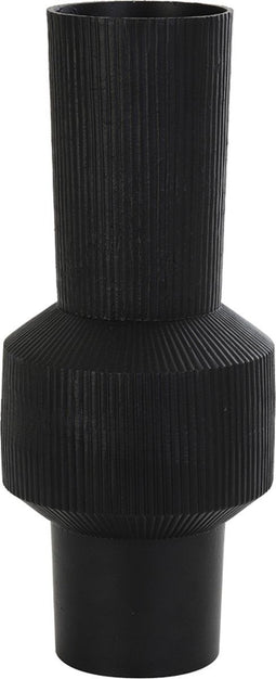 D - Light & Living - Vaas BENZO - Ø20x46cm - Zwart